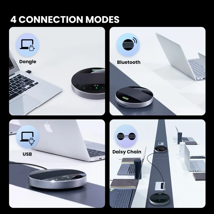 Large Conference Zoom Microphone Speakerphone Omnidirectional Daisy Chain