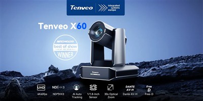 Tenveo gana el premio Best Of Show de ISE 2026 con su última cámara PTZ 4K60fps