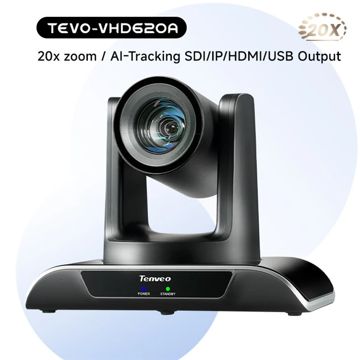 Cámara IP de transmisión en vivo con zoom óptico 20X