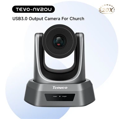 Cámara de vídeo PTZ con zoom óptico de 20x para seguimiento-AI de transmisión en vivo